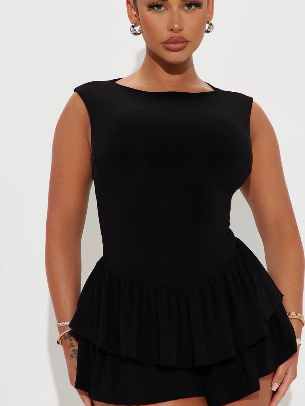 NWT FASHION NOVA Just A Girl Romper 2X